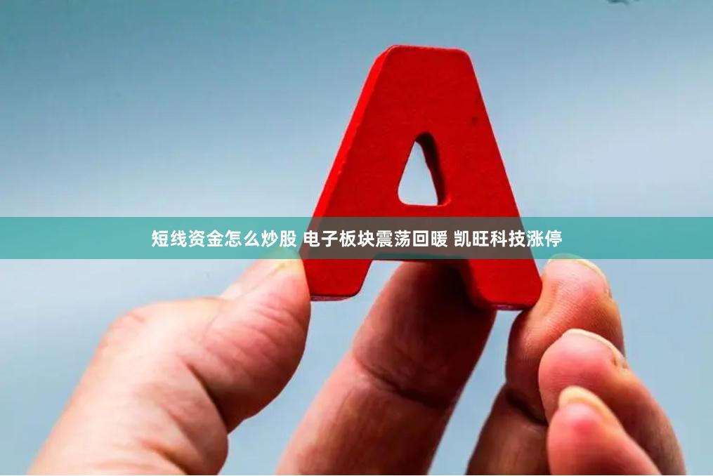 短线资金怎么炒股 电子板块震荡回暖 凯旺科技涨停