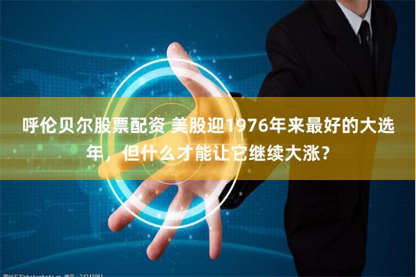 呼伦贝尔股票配资 美股迎1976年来最好的大选年，但什么才能让它继续大涨？